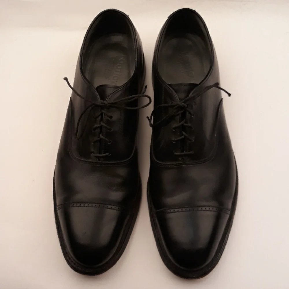 FOOTJOY‎ Classics Black Leather Lace Up Cap Toe 13 B Mens Dress Shoes
